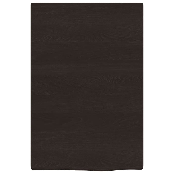 Raft de perete maro închis 40x60x2 cm lemn masiv stejar tratat - WALTI WALTI