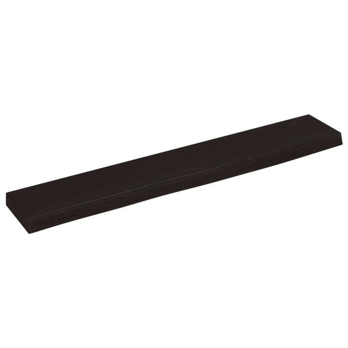 Raft de perete maro închis 60x10x2 cm lemn masiv stejar tratat WALTI