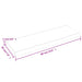 Raft de perete maro închis 60x20x2 cm lemn masiv stejar tratat - WALTI WALTI