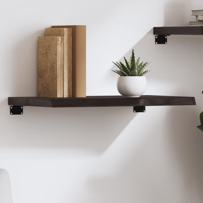 Raft de perete maro închis lemn masiv stejar tratat WALTI