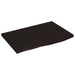 Raft de perete maro închis 60x40x2 cm lemn masiv stejar tratat - WALTI WALTI