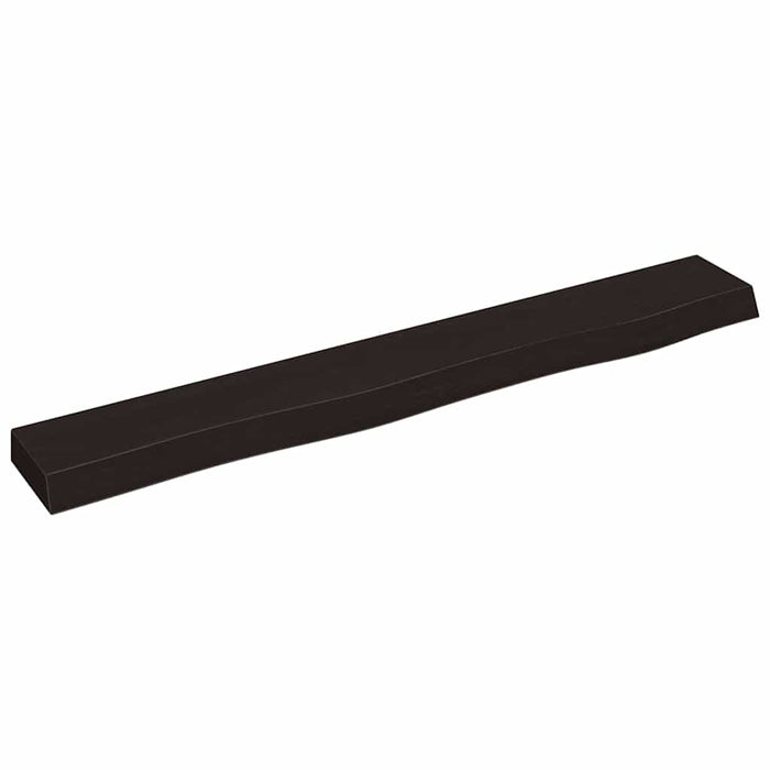 Raft de perete maro închis 80x10x4 cm lemn masiv stejar tratat WALTI