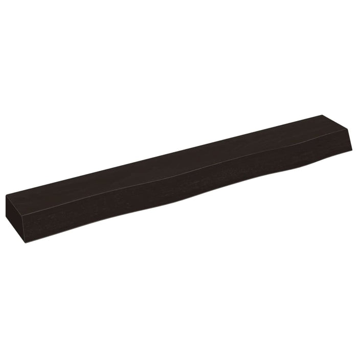 Raft de perete maro închis 80x10x6 cm lemn masiv stejar tratat WALTI