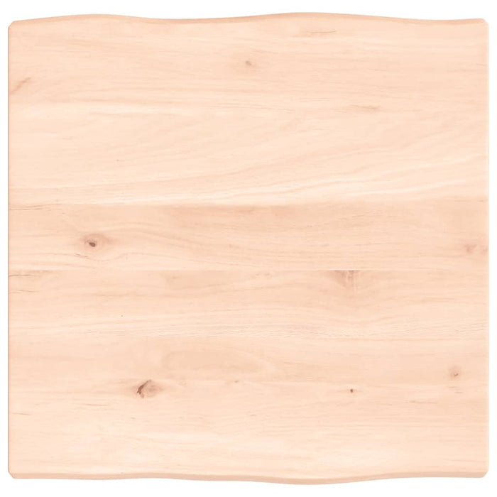 Blat masă 40x40x4 cm lemn masiv stejar netratat contur organic - WALTI WALTI
