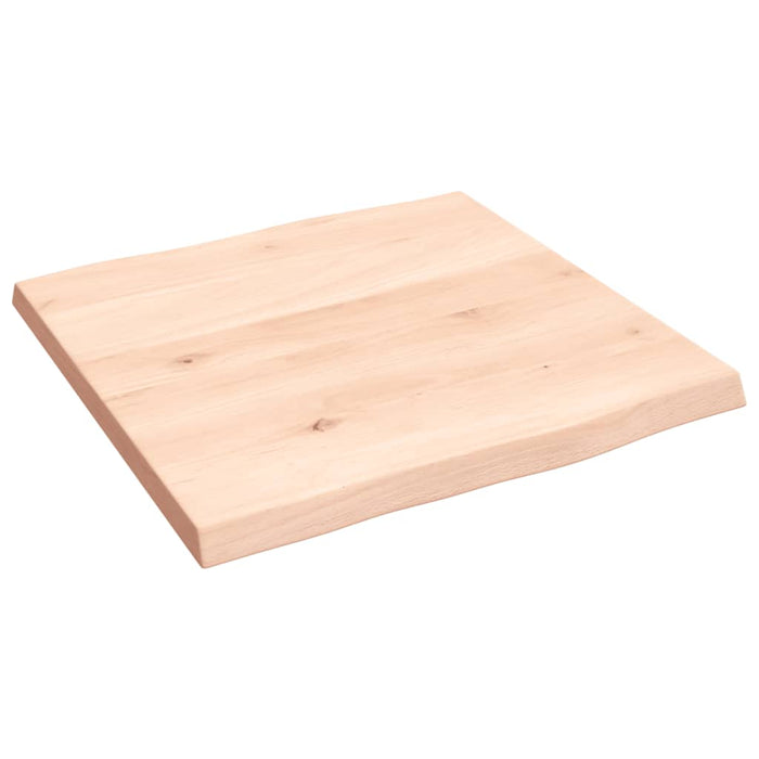 Blat masă 40x40x4 cm lemn masiv stejar netratat contur organic - WALTI WALTI