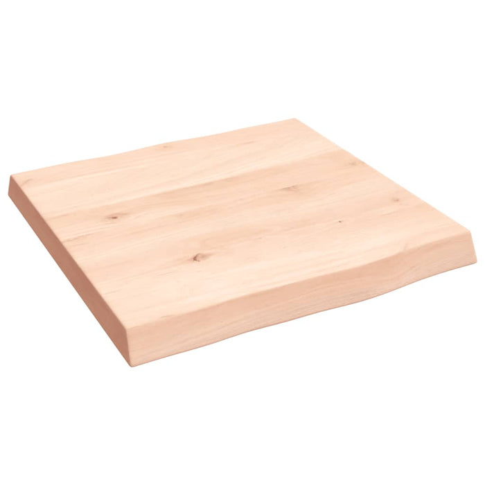 Blat masă 40x40x(2-4) cm lemn stejar netratat contur organic WALTI