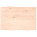 Blat masă 60x40x2 cm lemn masiv stejar netratat contur organic - WALTI WALTI