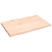 Blat masă 60x40x2 cm lemn masiv stejar netratat contur organic - WALTI WALTI
