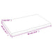 Blat masă 60x40x2 cm lemn masiv stejar netratat contur organic - WALTI WALTI