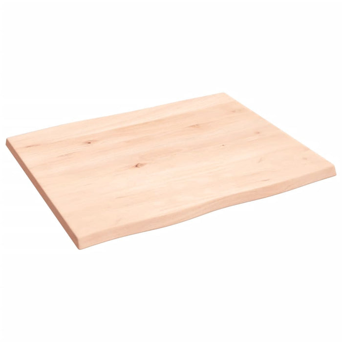 Blat masă 60x50x2 cm lemn masiv stejar netratat contur organic WALTI