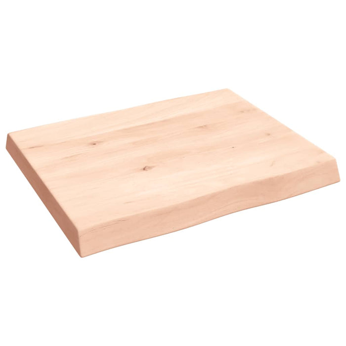 Blat masă 60x50x(2-6) cm lemn stejar netratat contur organic WALTI