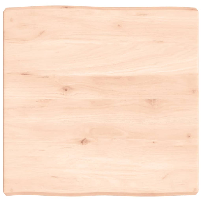 Blat masă 60x60x(2-6) cm lemn stejar netratat contur organic WALTI