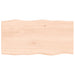 Blat masă 80x40x2 cm lemn masiv stejar netratat contur organic - WALTI WALTI