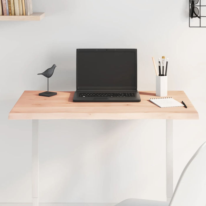 Blat masă 80x40x2 cm lemn masiv stejar netratat contur organic - WALTI WALTI