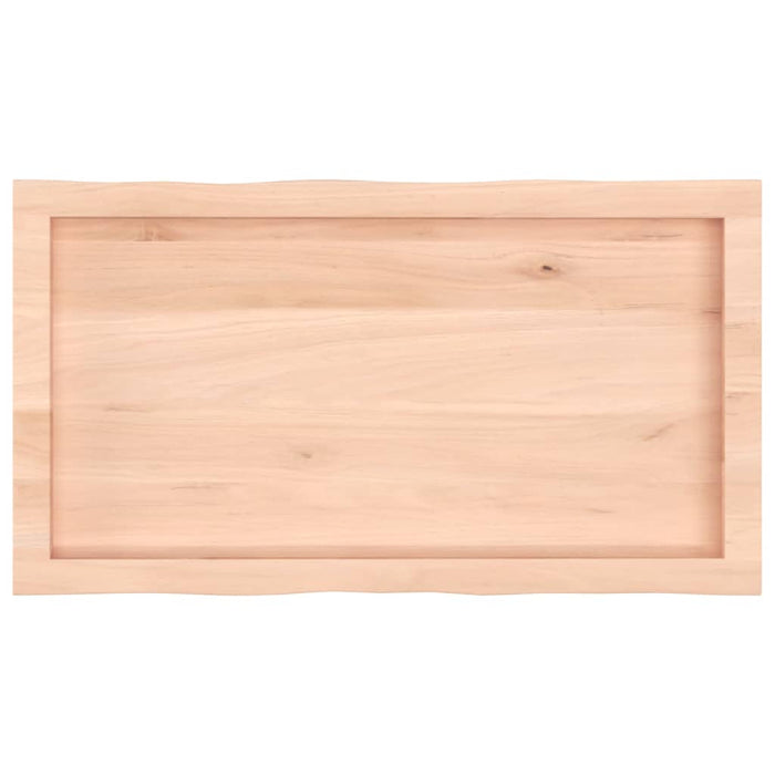 Blat masă 80x40x(2-4) cm lemn stejar netratat contur organic WALTI