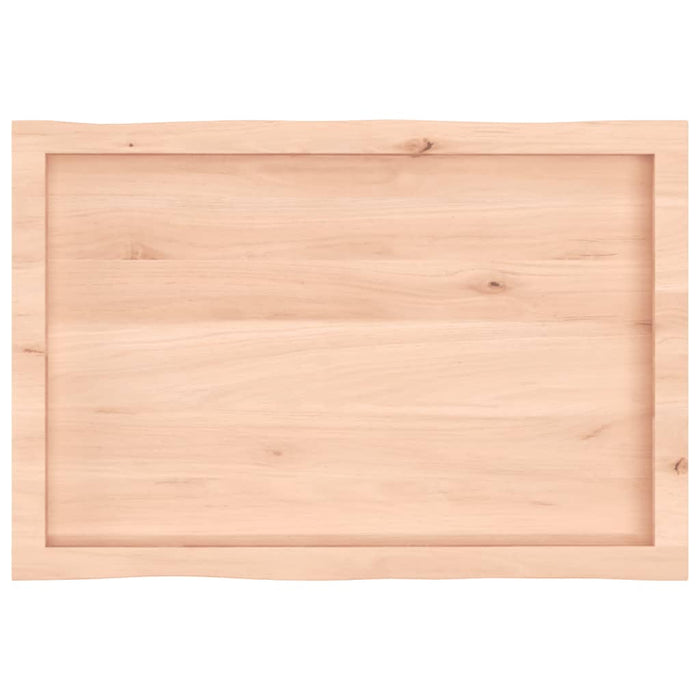 Blat masă 80x50x(2-4) cm lemn stejar netratat contur organic WALTI