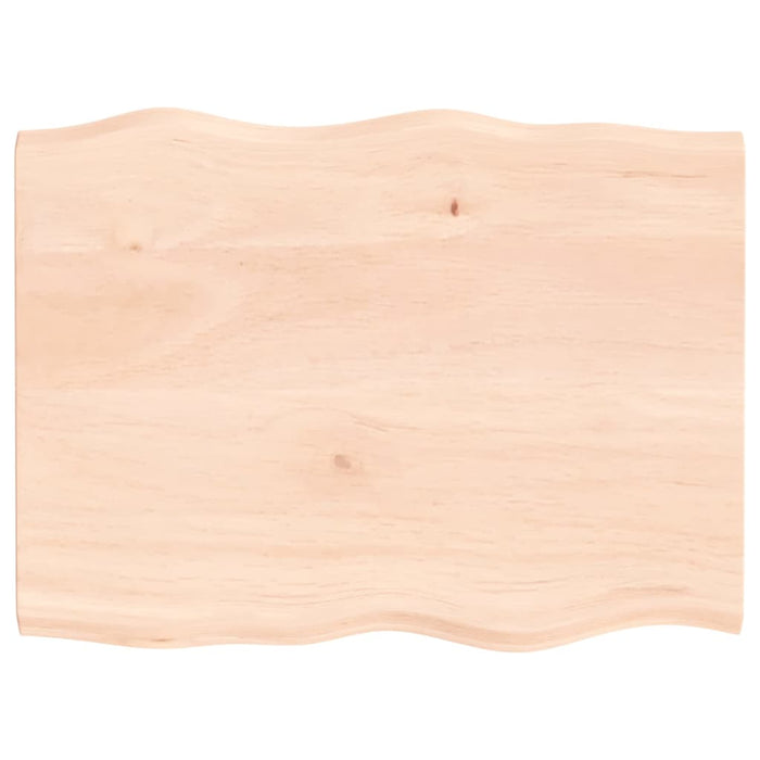 Blat masă 80x60x2 cm lemn masiv stejar netratat contur organic - WALTI WALTI
