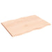 Blat masă 80x60x2 cm lemn masiv stejar netratat contur organic - WALTI WALTI