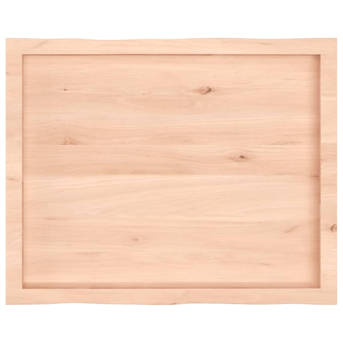 Blat masă 80x60x(2-4) cm lemn stejar netratat contur organic WALTI
