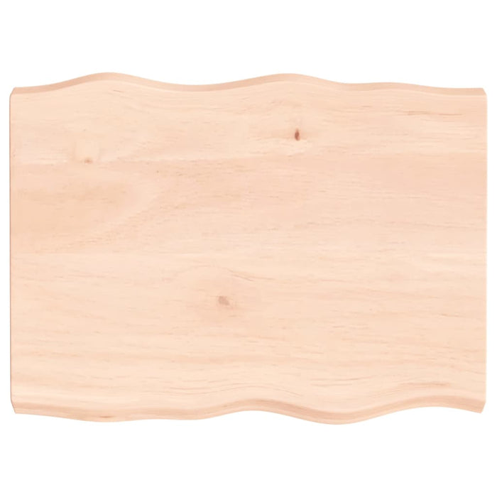 Blat masă 80x60x(2-6) cm lemn stejar netratat contur organic WALTI