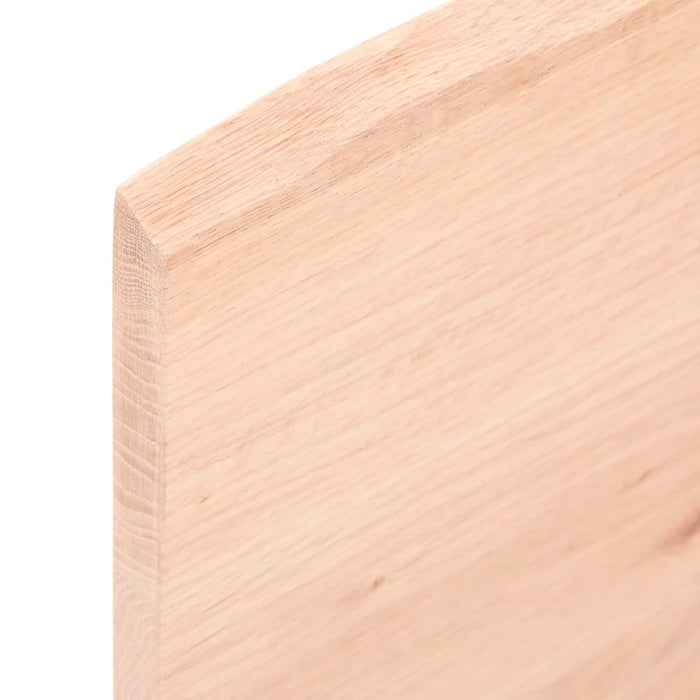 Blat masă 100x50x2 cm stejar masiv netratat contur organic WALTI