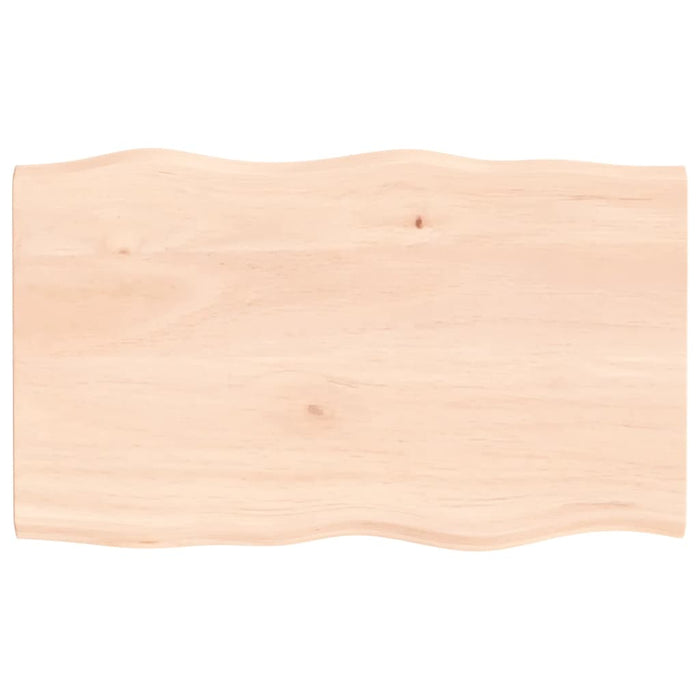 Blat masă 100x60x2 cm lemn masiv stejar netratat contur organic - WALTI WALTI