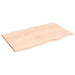 Blat masă 100x60x2 cm lemn masiv stejar netratat contur organic - WALTI WALTI
