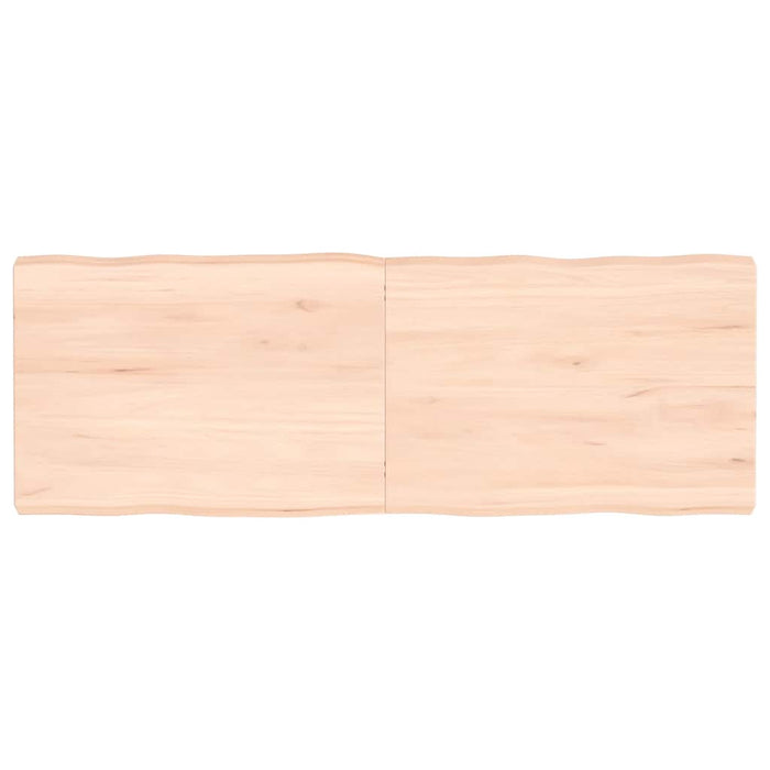 Blat masă 140x50x(2-6) cm lemn stejar netratat contur organic WALTI