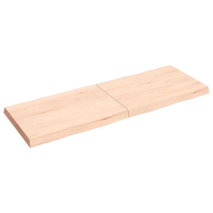 Blat masă 140x50x(2-6) cm lemn stejar netratat contur organic WALTI