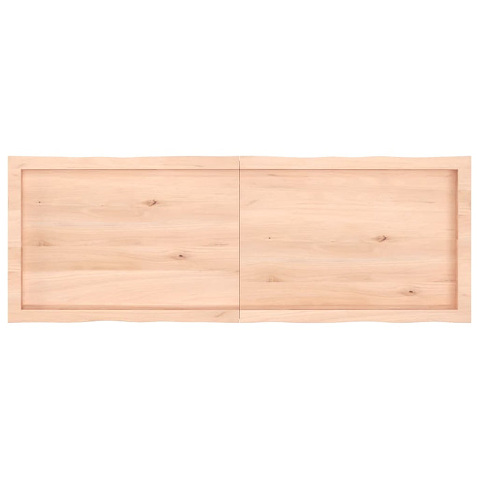 Blat masă 140x50x(2-6) cm lemn stejar netratat contur organic WALTI