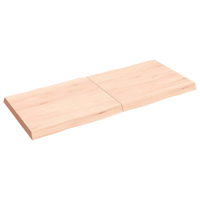Blat masă 140x60x(2-6) cm lemn stejar netratat contur organic WALTI