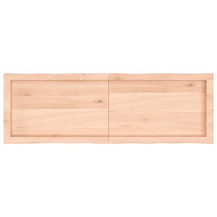 Blat masă 140x60x(2-6) cm lemn stejar netratat contur organic WALTI
