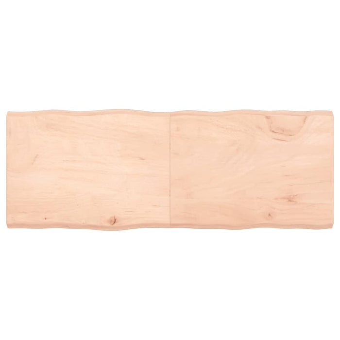 Blat masă 160x60x(2-6) cm lemn stejar netratat contur organic WALTI