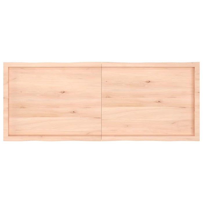 Blat masă 160x60x(2-6) cm lemn stejar netratat contur organic WALTI