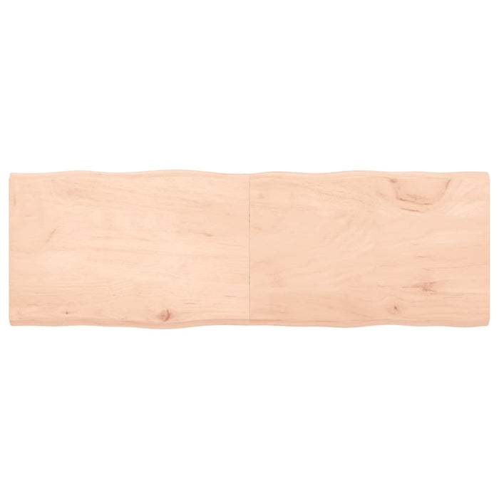 Blat masă 180x60x(2-4) cm lemn stejar netratat contur organic WALTI