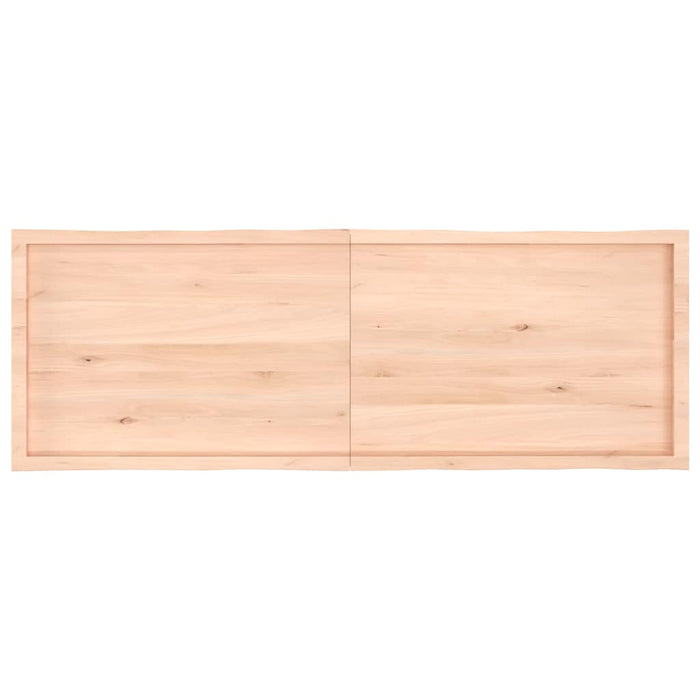 Blat masă 180x60x(2-4) cm lemn stejar netratat contur organic WALTI