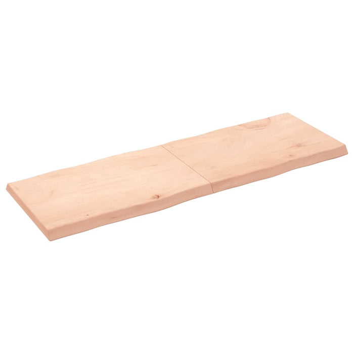 Blat masă 180x60x(2-6) cm lemn stejar netratat contur organic WALTI