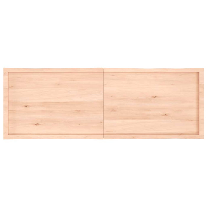 Blat masă 180x60x(2-6) cm lemn stejar netratat contur organic WALTI