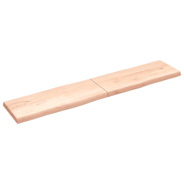 Blat masă 200x40x(2-6) cm lemn stejar netratat contur organic WALTI