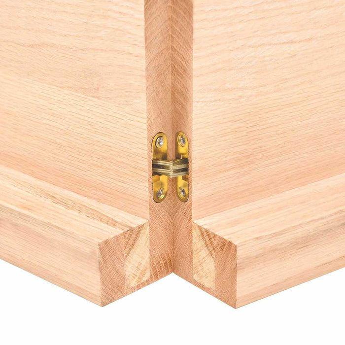 Blat masă 200x40x(2-6) cm lemn stejar netratat contur organic WALTI