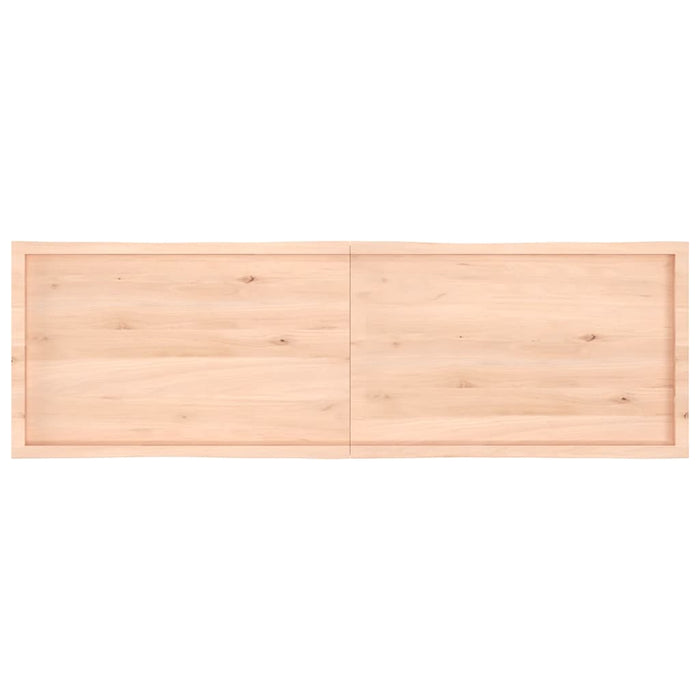 Blat masă 200x60x(2-4) cm lemn stejar netratat contur organic WALTI
