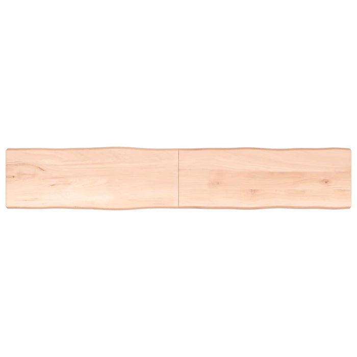 Blat masă 220x40x(2-4) cm lemn stejar netratat contur organic WALTI