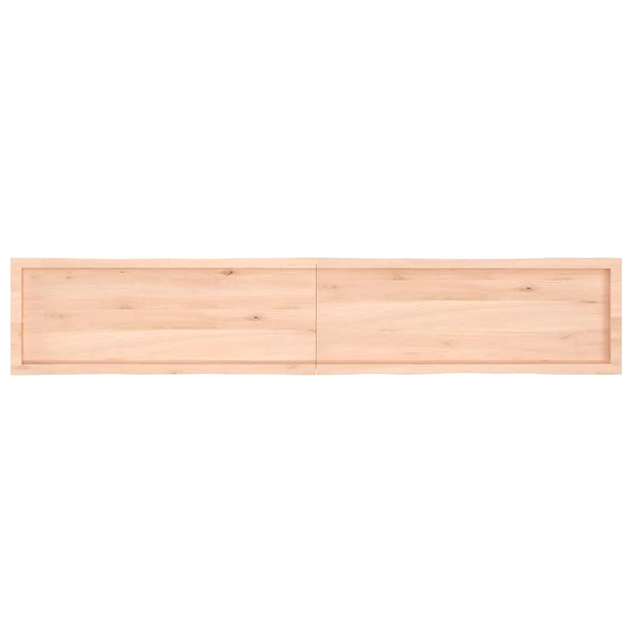 Blat masă 220x40x(2-4) cm lemn stejar netratat contur organic WALTI