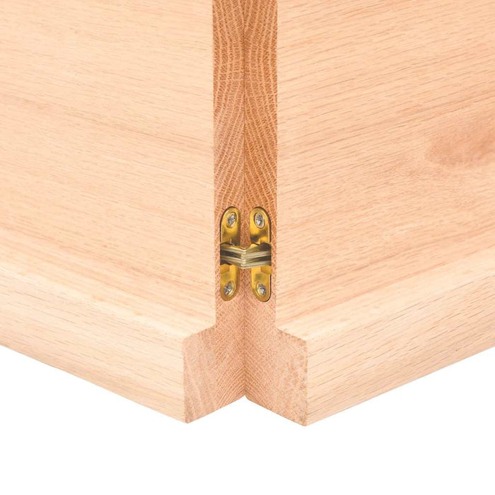 Blat masă 220x40x(2-4) cm lemn stejar netratat contur organic WALTI