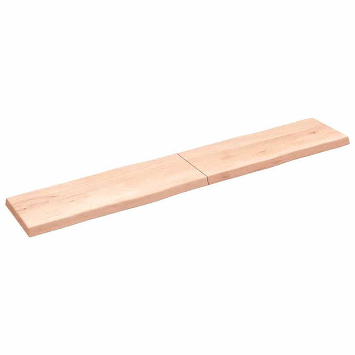 Blat masă 220x40x(2-6) cm lemn stejar netratat contur organic WALTI