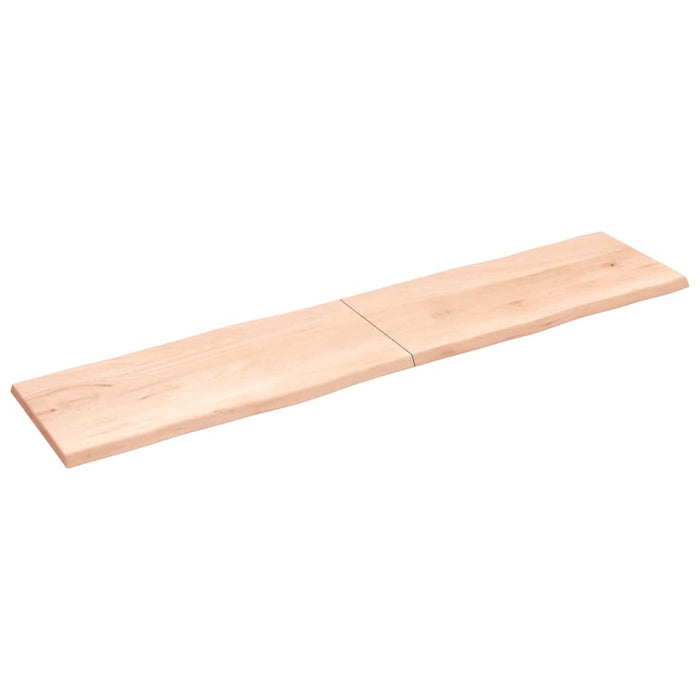 Blat masă 220x50x(2-4) cm lemn stejar netratat contur organic WALTI