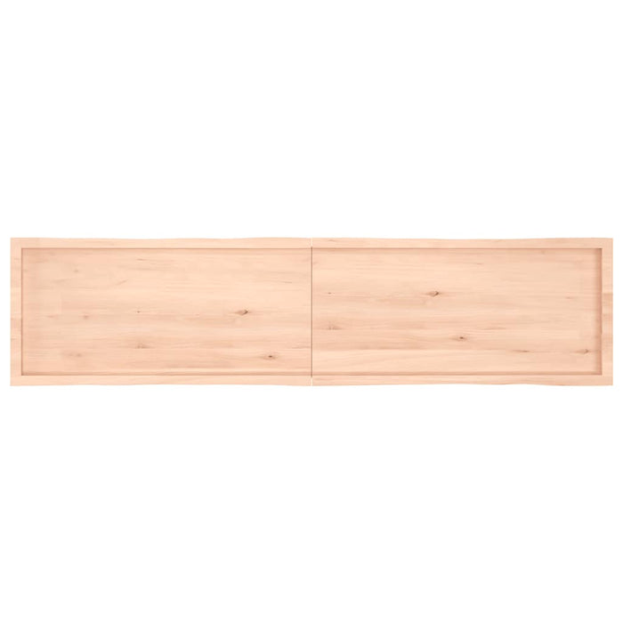 Blat masă 220x50x(2-4) cm lemn stejar netratat contur organic WALTI