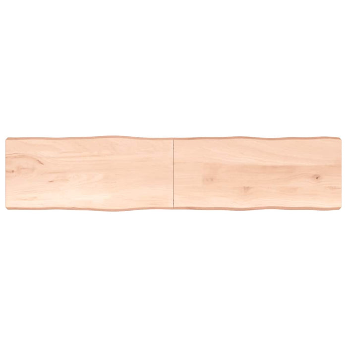 Blat masă 220x50x(2-6) cm lemn stejar netratat contur organic WALTI