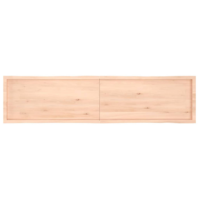 Blat masă 220x50x(2-6) cm lemn stejar netratat contur organic WALTI