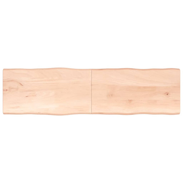 Blat masă 220x60x(2-4) cm lemn stejar netratat contur organic WALTI